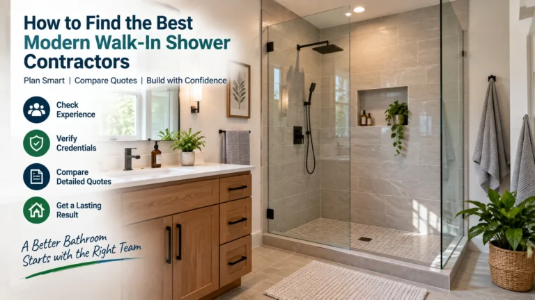 How to find the best modern walk-in shower contractors