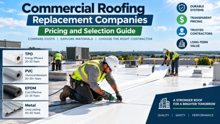 Commercial roofing replacement companies pricing and selection guide
