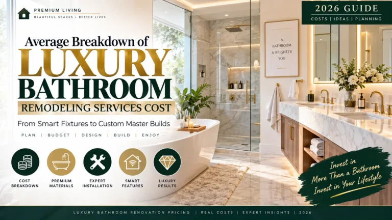 Luxury bathroom remodeling cost guide for a finished master bathroom spa